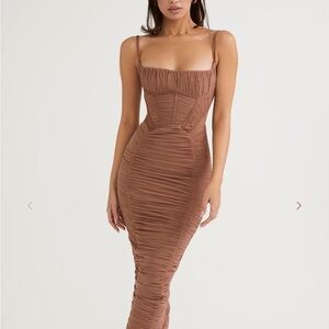 House of CB LILIAN
Mocha Corset Maxi Dress